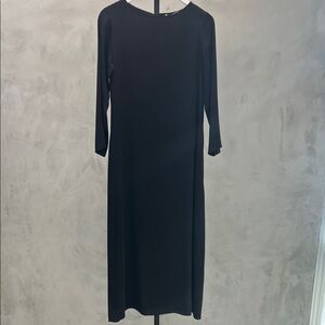 Pomandère Long Sleeve Black Dress